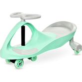 Kids Wiggle Ride-On Swing Car with Steering Wheel – Mint Green | YBQ-508