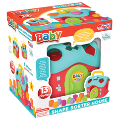 Baby Shape Sorter House with Carry Handle - Interactive Learning & Motor Skills Toy (15 Pieces) | 03418