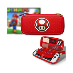 3D Pattern Deluxe Hard Protective Carrying Bag for Nintendo Switch - Super Mario Mushroom