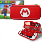 3D Pattern Deluxe Hard Protective Carrying Bag for Nintendo Switch - Super Mario Red