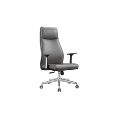 Valencia High Back Chair ,Grey Leather | HS-106 (110)