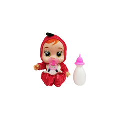 Cry Babies Style Baby Doll with Bottle - Red & White | 8838-20