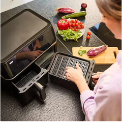 Braun TwinCook 5 Dual Air Fryer 2400W 2 x 5L - Black | TD5030