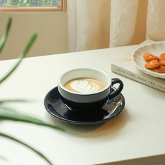Najjar Gia Porcelain Set Cappuccino Cups & Saucers
