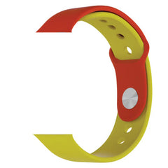 Porodo Sport Silicon Watch Strap Spainl ,compatible with series 7,6 and 5,4,SE, Spain | PD-SPASTP-RYL