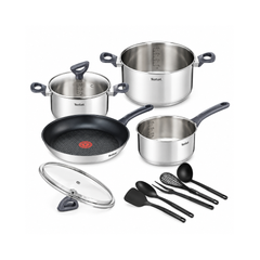 Tefal Inox Stainless Steel 11-Piece Cookware Set | G713SB25