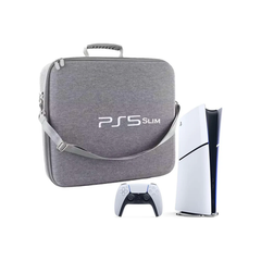 Hard Carrying Case, Travel Bag for PS5 Slim Consoles - grey