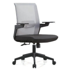 Valencia Mid-Back Chair ,Grey Back+ Black Seat | DZY-B503 (220)