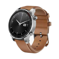 Green Lion G-Wear Amoled Watch - Silver/Brown | GNGWRMLEDSL