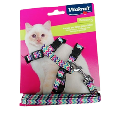 Vitakraft Kitty Harness with Leash - Rainbow | 200841