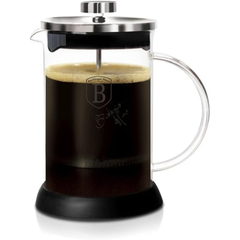 Berlinger Haus Manual French Coffee and Tea Maker 600 ml, Black Silver Collection | BH/6302A