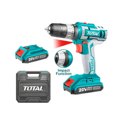 20V 2Ah 10mm مقدح بطـاريتين ليثيوم شنطة رجراج Total