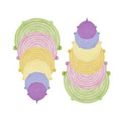 Beper Lid Set 12 Pieces - Silicone | C102COC101