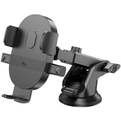 Hoco H19 Mighty One-Button Center Console Car Holder, Black | H19
