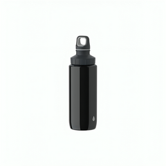 Tefal Drink2go Light Steel- Drop Grey 0,6L Black Screw Lid | K3194212