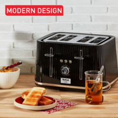 Tefal 1700 W Loft Toaster 4 Slots, Black & SS | TT760840