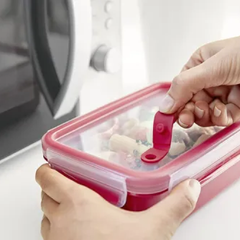 Tefal MasterSeal Micro Box 0.55L Food Container, Red, Plastic | K3102012