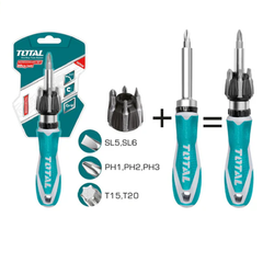 مفك براغي طقطاق 8 قطع Total