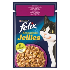 Felix Sensations Jellies with Duck in a Jelly with Spinach Cat Food 85g | 206515