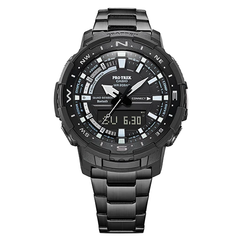 Casio PRO TREK Bluetooth Fishing Titanium Watch - Black | PRT-B70YT-1DR