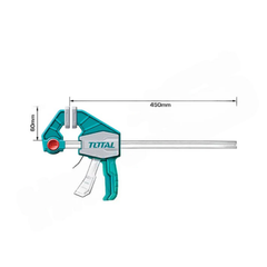 450MM مـلزمة بلاستيك صناعية Total
