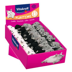 Vitakraft Cat Fur Mouse with Sound - Grey (1 piece) | 200892