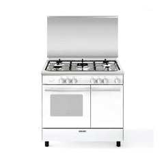Glem Gas Cooker 53cm 4 Gas Burners White | AS-5511 GX/01BC