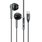 PROMATE High Fidelity USB-C ENC Stereo Wired Earphones - Black | Laxi-S