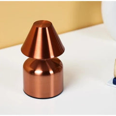 SK Rechargeable Touch LED Table Lamp 13 cm - 3 Light Modes, Copper Finish | SK1951410