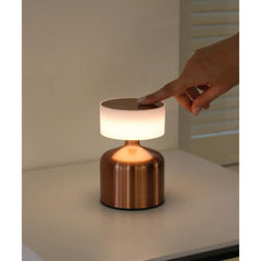 SK Versatile Bronze Cordless Table Lamp - 13 cm, Touch Control, 3 Light Levels | SK1951411