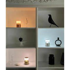 SK Versatile Gold Cordless Table Lamp - 13 cm, Touch Control, 3 Light Levels | SK1951412