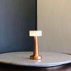 SK Cordless Rose Gold LED Table Lamp - 21 cm, 3 Adjustable Light Levels | SK1951417