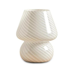 SK Striped Glass Accent Lamp - 18 cm, Elegant Plug-In Lighting | SK1951424