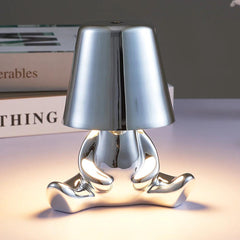 SK Thinker Silver LED Table Lamp with Touch Control, 3 Light Modes | SK1951428B