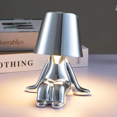 SK Thinker Silver LED Table Lamp with Touch Control, 3 Light Modes | SK1951428C