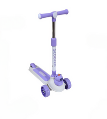 3-Wheel Kids Scooter with Adjustable Handle – Purple | ALSBS-618