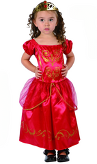 Little Princess Costume (Red Dress, Crown) - INFANT (80-92CM) | 92247