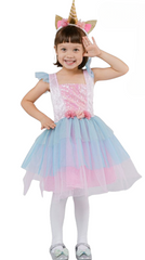 Princess Unicorn Costume (Dress, Headpiece, Wings) - TODDLER (92-104CM) | 092835