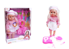 Baby Chef Doll Playset with Kitchen Accessories - Pink | GL100477