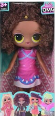 LOL OMG Fashion Doll – Curly Hair Pink Dress | 8290-2