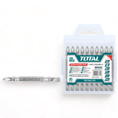 طقم رأس مفك مقدح شق و صليب Total