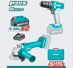 Brushless 20V صاروخ عالبطارية+2 بطارية كبيرة+شـاحن total