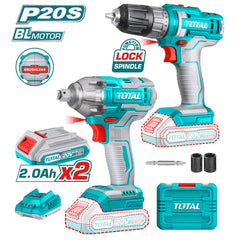 TOTAL Lithium-Ion Cordless 2-Piece Combo Kit | P20S