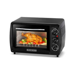 Black+Decker Electric Oven 19L Double Glass | TRO19RDG-B