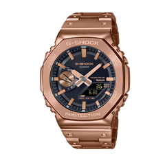 Casio G-SHOCK Solar Men Watch - Black Rose Gold Plated | GM-B2100GD-5ADR