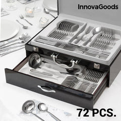 InnovaGoods Stainless Steel Cutlery Set Cook D`Lux 72 Pieces | V0100940