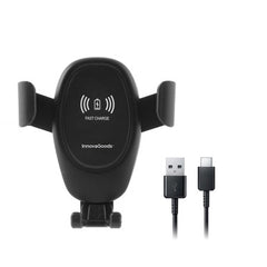 InnovaGoods Mobile Phone Holder with Wireless Charger for Cars Wolder | V0103067