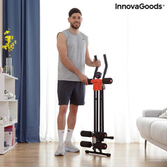 InnovaGoods Folding Abdominal Machine With Exercise Guide Plawer | V0103487