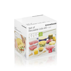 InnovaGoods Set of 10 Reusable and Adjustable Kitchen Lids Lilyd | V0103560