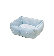 Nobby Comfort Bed Square Classic "Paw" Grey 60 × 50 × 18cm | NO52640